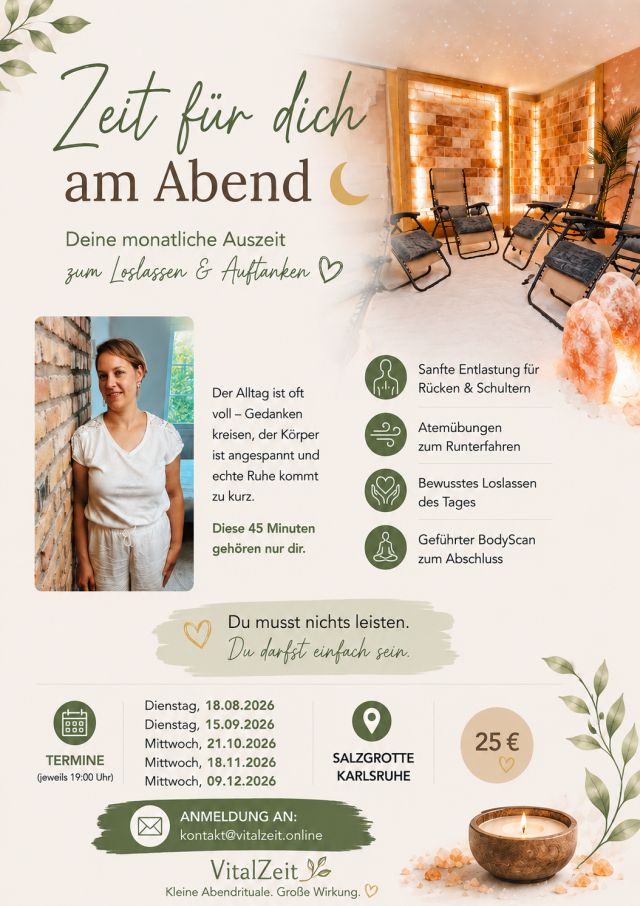 Zeit für dich am Abend