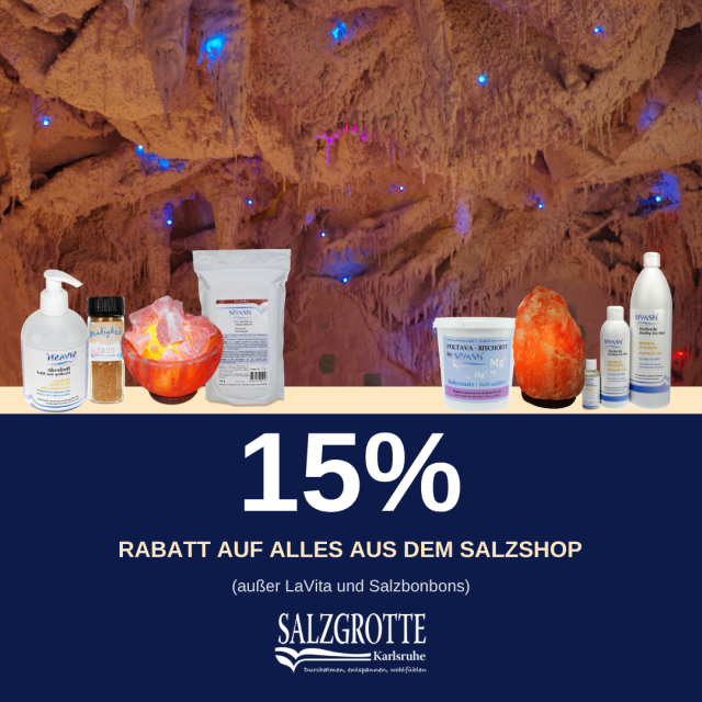 15% Rabatt im Salzshop