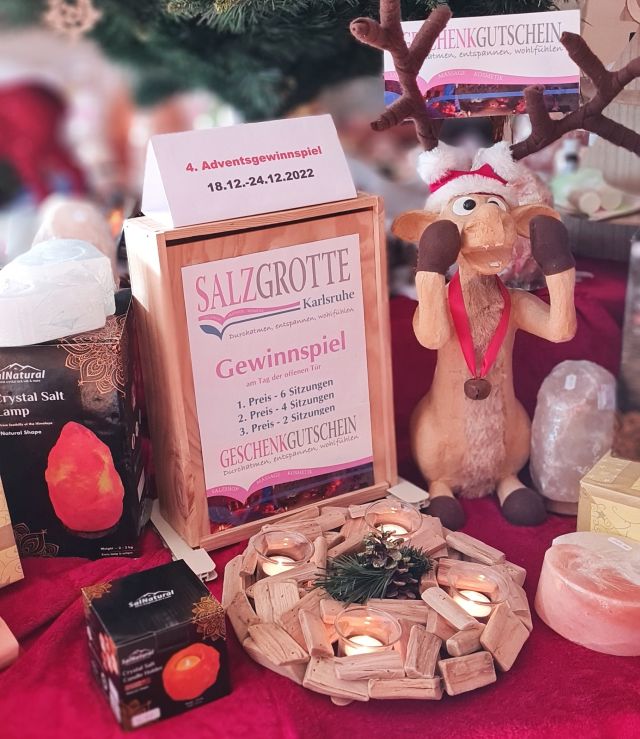 4. Adventsgewinnspiel der Salzgrotte Karlsruhe