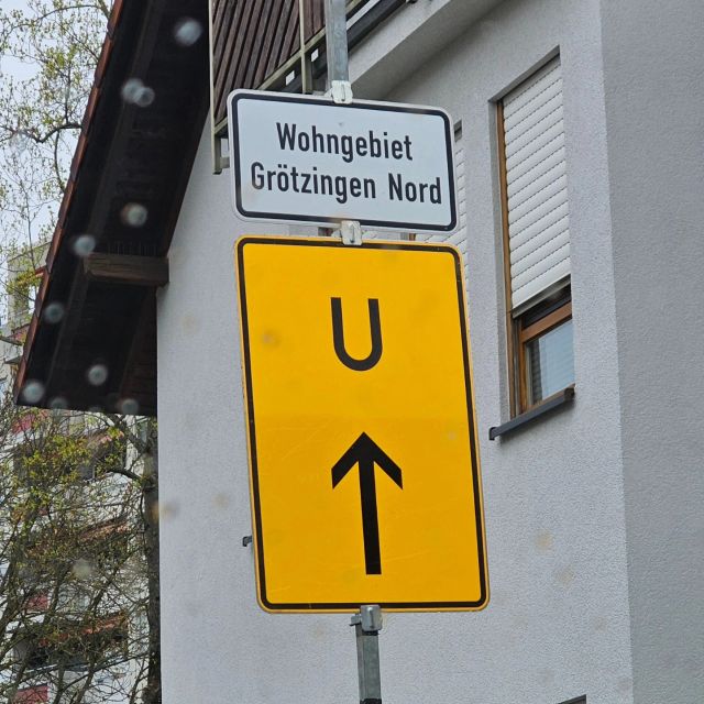 Umleitung Wohngebiet Grötzingen Nord