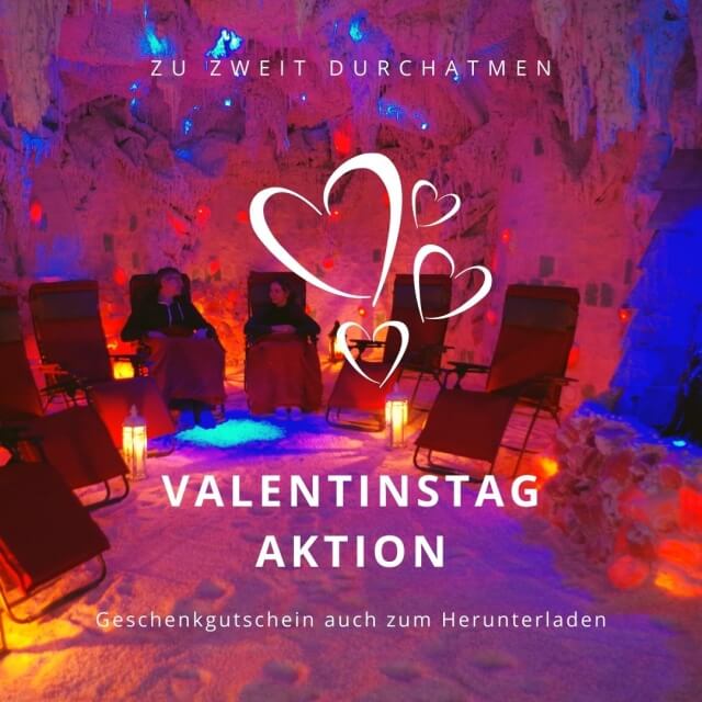 Valentinstag Geschenk der Salzgrotte Karlsruhe als Geschenk